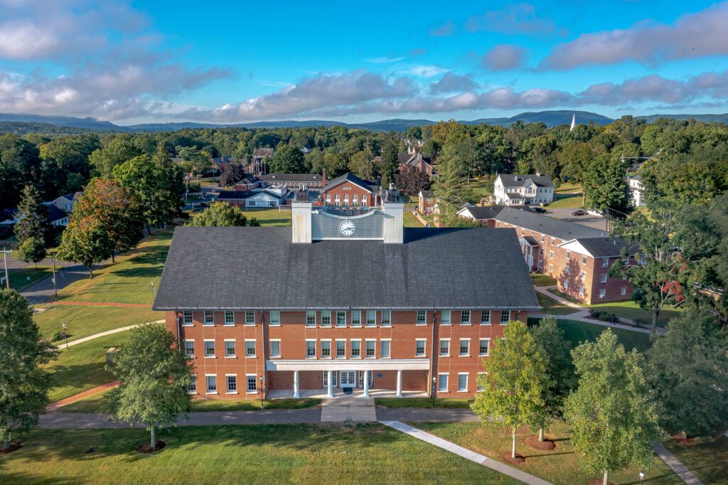 A picture taken of Cheshire Academy’s science and math building.